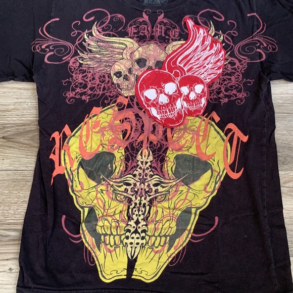 Respect Is Earned Not Given Skull Design Fame Ltd Shirt M Medium Vintage Shirt - Picture 3 of 8